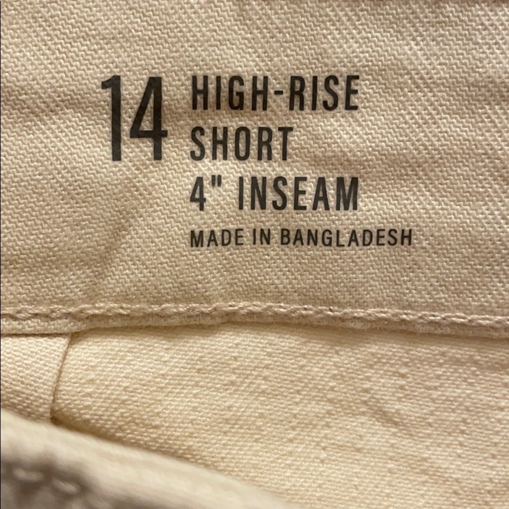 NWT Womens Ana sz 14 high-rise shorts Creme Brûlée - Picture 4 of 10